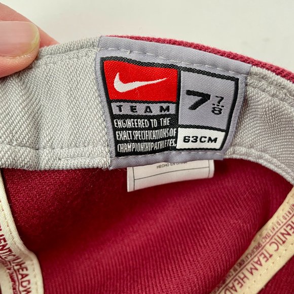 Nike Florida State Seminoles Classic Logo Fitted Baseball Cap, Size 7 7/8 - Picture 5 of 5